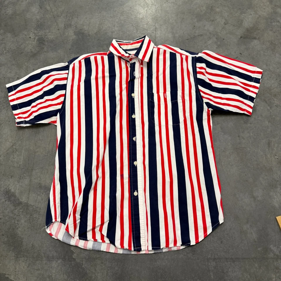 Size M - Cambridge Classics Shirt Mens Multi Striped Button Down Ships Fast! - Image 1 of 4