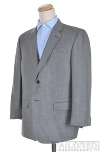 ARMANI COLLEZIONI G LINE Gray Check Wool Blend Blazer Sport Coat Jacket - 46 R - Picture 1 of 9