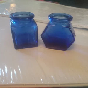 COLBALTBLAUE FLASCHEN, TINTENFASS 5 STÜCK - Bild 1 von 17