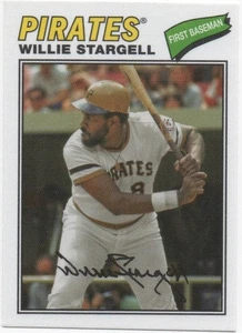 Willie Stargell 2012 Topps Archives Baseball 1977 Stoffaufkleber #77C-WS Piraten - Bild 1 von 2
