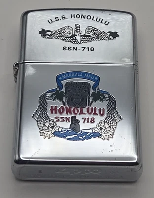 Usado Navy Zippo: USS Honolulu (SSN 718) Makaala Mau - Imagem 1 de 4