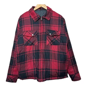 The North Face Thermoball Reversible Black Red Buffalo Plaid Zip Herren Jacke L - Bild 1 von 18