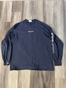 Vintage Hurley International Long Sleeve Surfing T Shirt Large Blue 90s - Picture 1 of 4