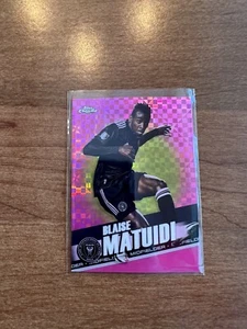 Blaise Matuidi - 2022 Topps Chrome MLS Card#137  X-Fractor Pink Soccer Card - Picture 1 of 2