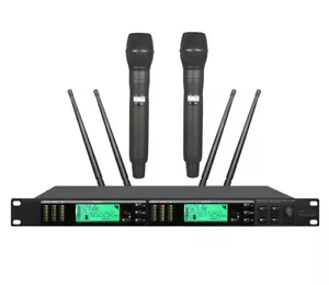 Metal Handheld Wireless UHF Microphone System True Diversity For Shure SM58 Mic - Picture 1 of 5
