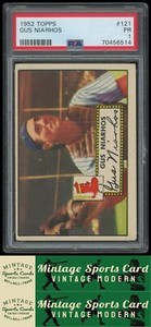 1952Topps - Gus Niarhos - #121  Boston Red Sox - PSA 1