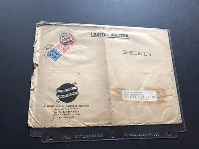 Cubierta Jumbo China 1929 a EE. UU. + Franqueo Bicolor Sun Yat-Sen + Marcado "Especimen" Foto 1 de 2