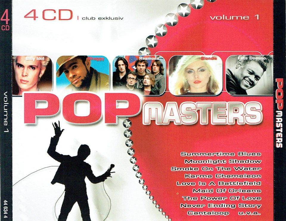 (4CDs) Pop Masters - Volume 1 - Lulu, Pussycat, Deep Purple, Laid Back, Blondie - Bild 1 von 2
