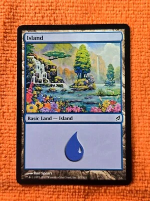 2007 Magic The Gathering Lorwyn #287 Island, Basic Land, C, NF, cd4 - Image 1 of 3