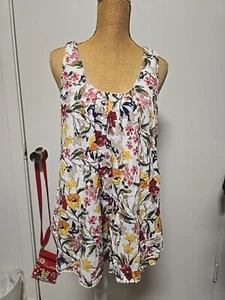 Kori Womens Swing Double Layer Flower Tank Size Large - Picture 1 of 9