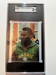 Pele 1970 Bea & Verlags Grosse Stars #3 Sgc 1 Tall Card Big Boy Case PELE - Picture 1 of 2