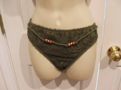 NUEVO CON ETIQUETAS ORG. $ 42 ATHENA HECHO EN EE. UU. Oliva Traje de baño Bikini Parte inferior TALLA 14 Foto 1 de 2