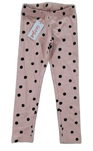 NEW Cat & Jack Leggings Girls Sz XS 4-5 Polka Dots Stretch Pants Pull-On - Picture 1 of 6
