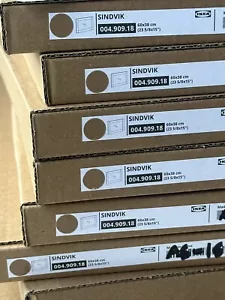 Qty 1 Brand New IKEA SINDVIK Light Gray Brown/Clear Glass Door 004.909.18 Besta - Picture 1 of 5
