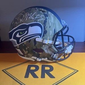 Casco de velocidad tamaño completo camuflaje DK Metcalf Seattle Seahawks certificado de autenticidad Becket - Imagen 1 de 8