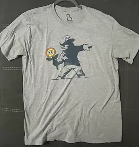 Camiseta Super Mario Flower Thrower Camisetas Rotas Gris Para Hombre - Grande - Imagen 1 de 3