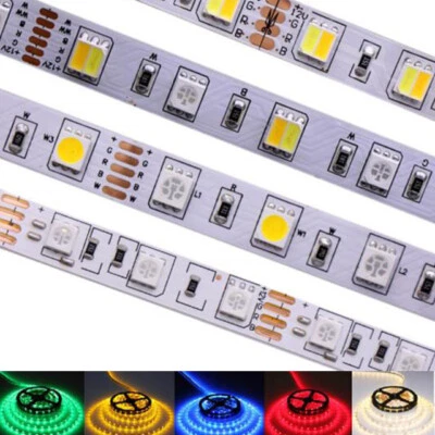 0.5M 5M SMD 5050 RGB white Waterproof 300 LED Flexible 3M Tape Strip Light DC12V - Image 1 of 4
