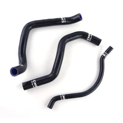 Black Silicone Radiator Coolant Hose Kit For Suzuki GSXR 750 2000 2001 2002 2003 Foto 1 de 4