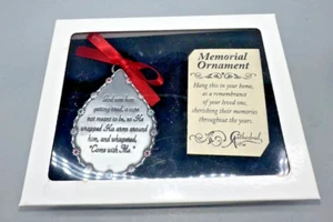 Memorial Ornament By Cathedral Arts "God Saw Him Getting Tired...'Come with Me'" - Picture 1 of 13