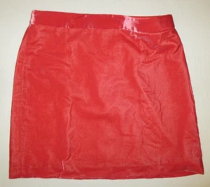 Minifalda de terciopelo JCREW, rojo coral, nueva con etiquetas, talla 10, ligera, forrada - Imagen 1 de 4