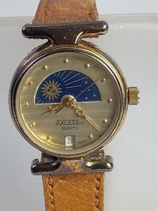 Axcess Französische Echtleder Quarz Analog Damenuhr - Bild 1 von 17