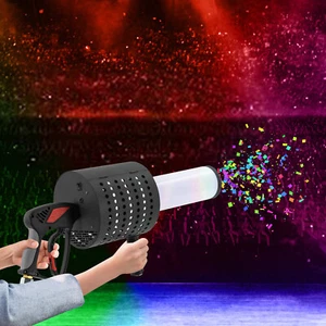 Manual Control Led Confetti Machine Battery Powered CO2 Cannon/Gun 20kg/44 Lbs - Picture 1 of 19