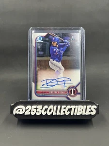 2022 Bowman Chrome Danyer Cueva 1st Prospect Autograph Auto #CPADCA Rangers - Picture 1 of 2