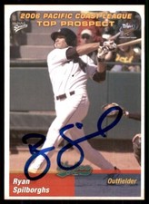 2006 MultiAd Pacific Coast League Top Prospects Ryan Spilborghs IP Signed Auto