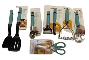 KitchenAid Aqua Kitchen Tool 8 Pc Set New! - Picture 1 of 6
