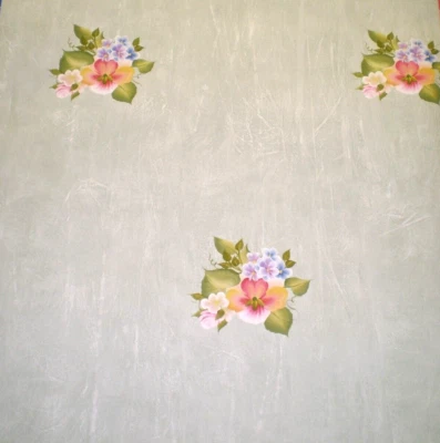 Ramo floral multicolor sobre papel tapiz sintético verde salvia de Parkview 61003 Foto 1 de 4