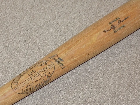 Mickey Owen H&B Game Used Bat Cardinals Cubs Brooklyn Dodgers Cover