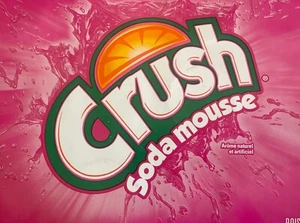 Crush CLEAR Crema Soda Bevanda Analcolica 12 Fl Oz, 12 LATTINE Soda Mousse - Foto 1 di 3