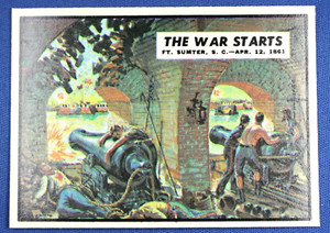 1962 Topps Civil War News - #3 "The War Starts" -  NrMt to NrMt-Mt Condition