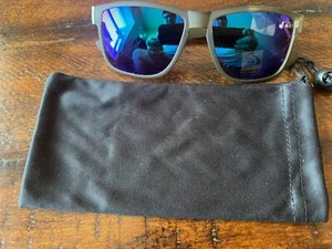 QUIKSILVER Sunglasses Blue Mirror Lens Dark Clear Frame QS3003OP 137 54 19 NEW - Picture 1 of 5