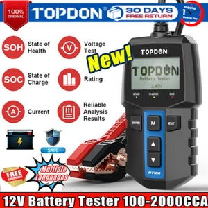 TOPDON BT100 Testeur de batterie pour voiture Test de batterie pour voiture 12V - Zdjęcie 1 z 10