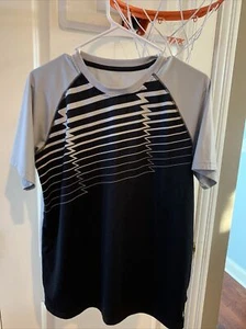 Reebok Youth XL 18-20 Black & Gray Shirt PlayDRY Teen - Picture 1 of 5