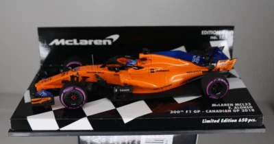 Fernando Alonso, F1, Minichamps 1/43, McLaren MCL33, GP Canada 2018, Ltd. 650 - Bild 1 von 4