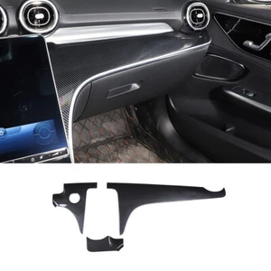 Cubierta del panel de consola central de carbono ABS ajuste modificado para Benz Clase C W206 22-23 - Imagen 1 de 10