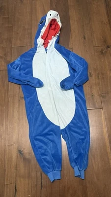 Disfraz Nickelodeon Spirit Halloween BABY SHARK Azul TALLA S/M Cremallera Completa Pijamas Foto 1 de 4