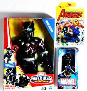 Figuras de acción Hot Wheels y Hasbro "Black Panther" - Lote de 3 - Imagen 1 de 8