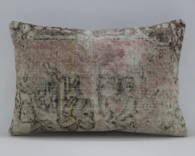 16''x24'' Turkish Kilim Pillow Cover Sofa Rug Decorative Handmade Cushion Cover - Image 1 of 4