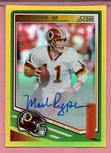 Mark Rypien 2025 Panini Score Gold Zone Auto 27/50 Redskins #135 - Picture 1 of 1