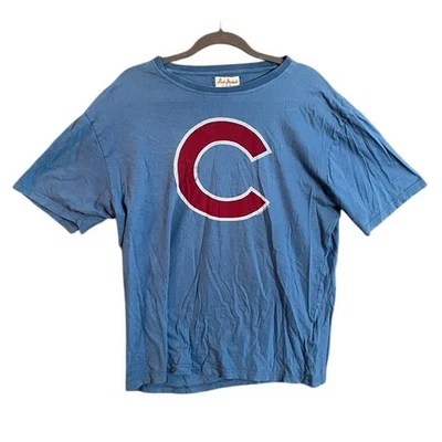 Red Jacket Chicago Cubs C Logo Blue T Shirt Mens XL Graphic Tee - Image 1 of 4