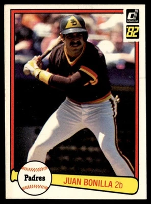 1982 Donruss Juan Bonilla Rookie San Diego Padres #220 - Image 1 of 2