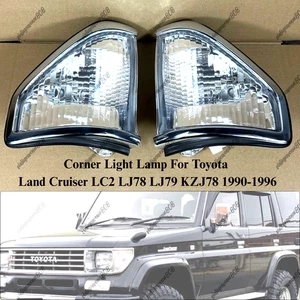Left & Right Corner Lamps for Toyota Land Cruiser LC2 LJ78 LJ79 KZJ78 1990-1996 - Picture 1 of 10