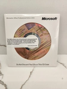 Microsoft Office Professional 2003 Install CD Full Version w Product Key License - Picture 1 of 3