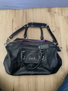Coach Ashley Satchel F15445 Crossbody Bag In Black - Picture 1 of 10