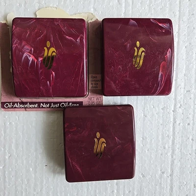 Three New CORN SILK No Color Translucent Oil Absorbent Pressed Powder Rare Red  - Image 1 of 4