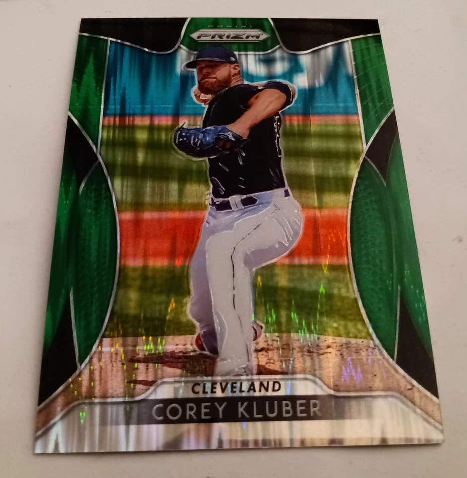 2019 科里·克鲁伯 帕尼尼 Prizm 森林绿色闪光 #39 完好 (4/5) SSP 罕见!! 光线 — 第 1/2 张图片