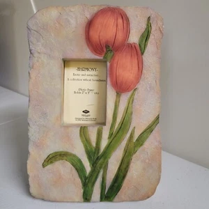 Westland Giftware Picture Photo Frame Resin Stone Floral Tulip Flower Heavy - Picture 1 of 12